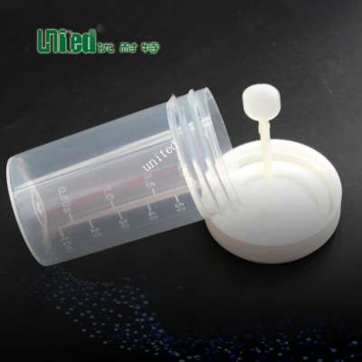 disposable 50ml plastic urine cup with spoon